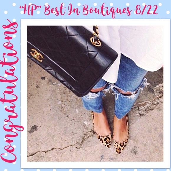 Boutique Shoes - LEOPARD PRINT VEGAN SUEDE FLATS SIZE 10 NIB